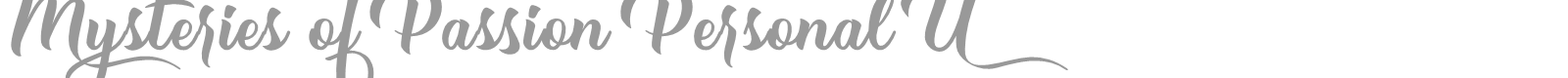 Mysteries of Passion font preview